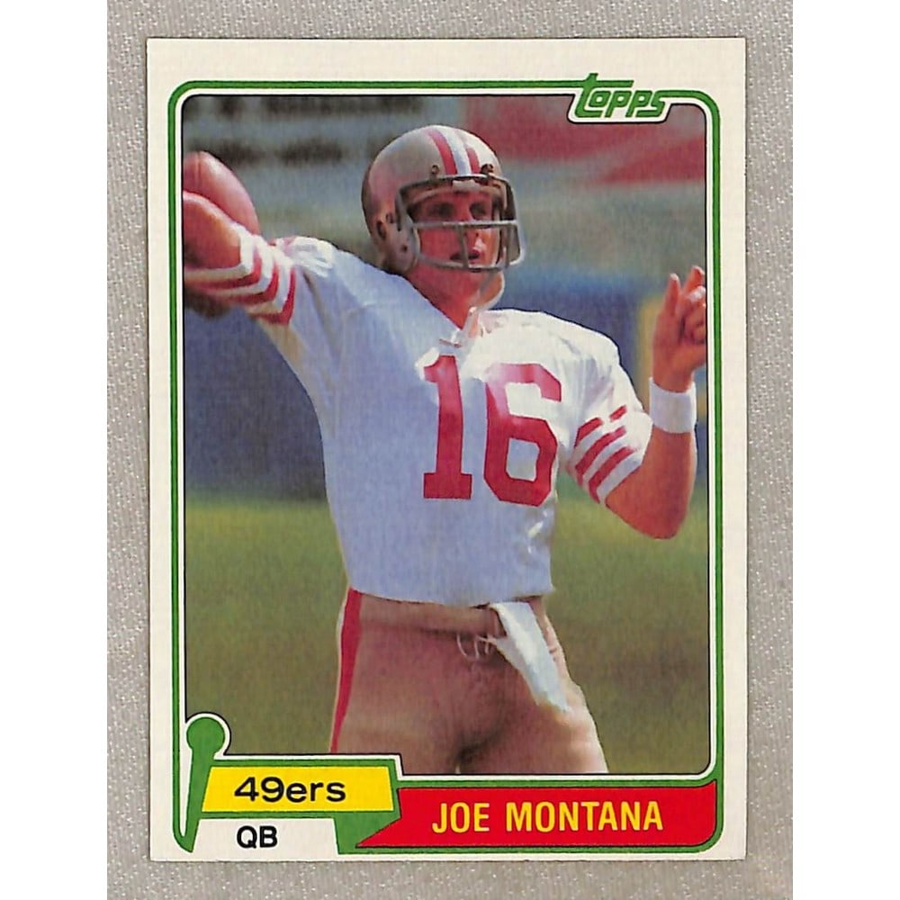1981 Topps Hi Grade Joe Montana Rookie (1 of 2)