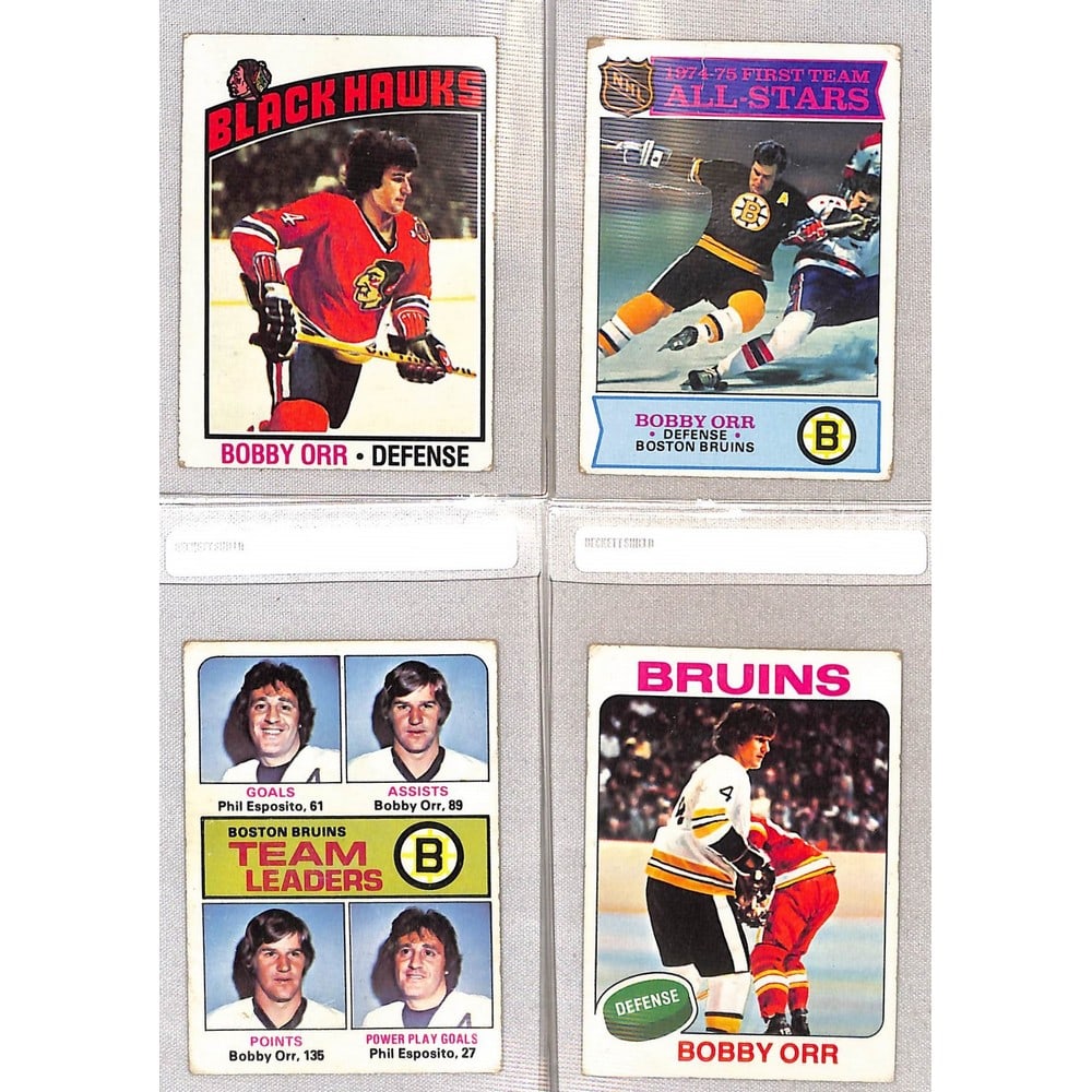 (4) 1970's Bobby Orr Cards (1 of 2)
