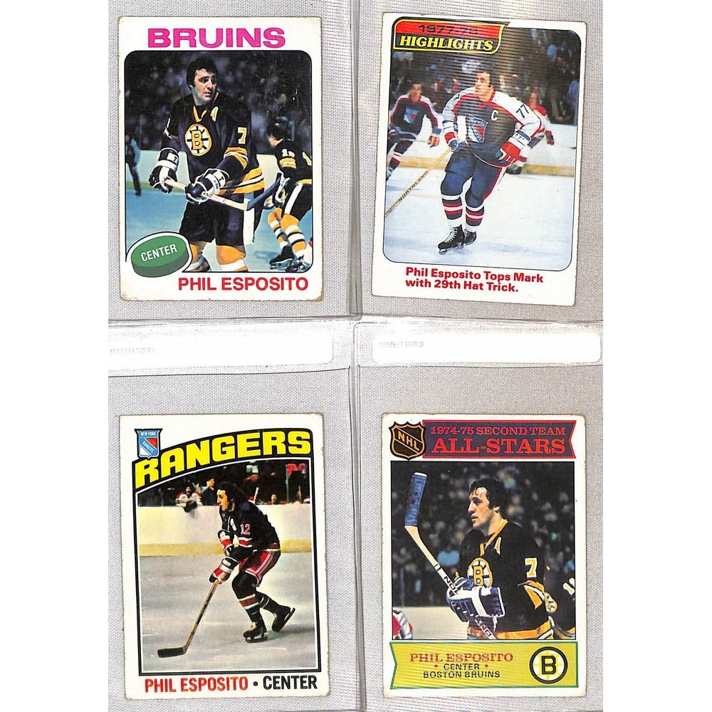 (4) 1970's Phil Esposito Cards (1 of 2)