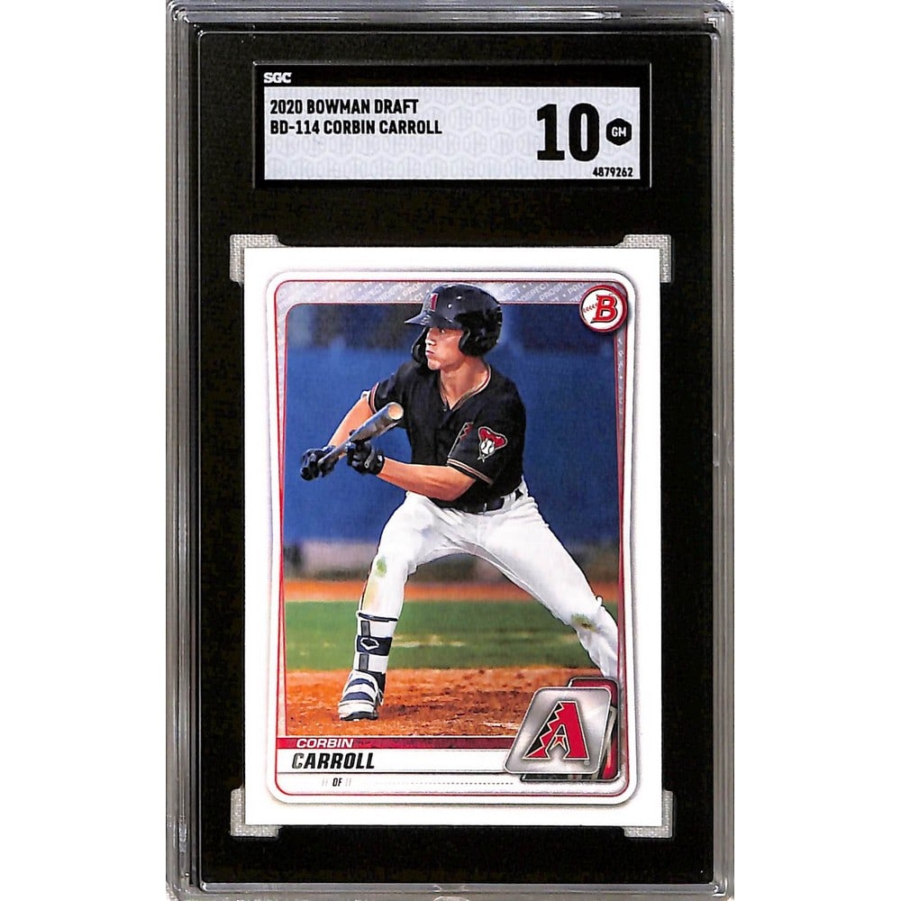 2020 Bowman Draft Corbin Carroll Rookie Sgc 10 (1 of 2)
