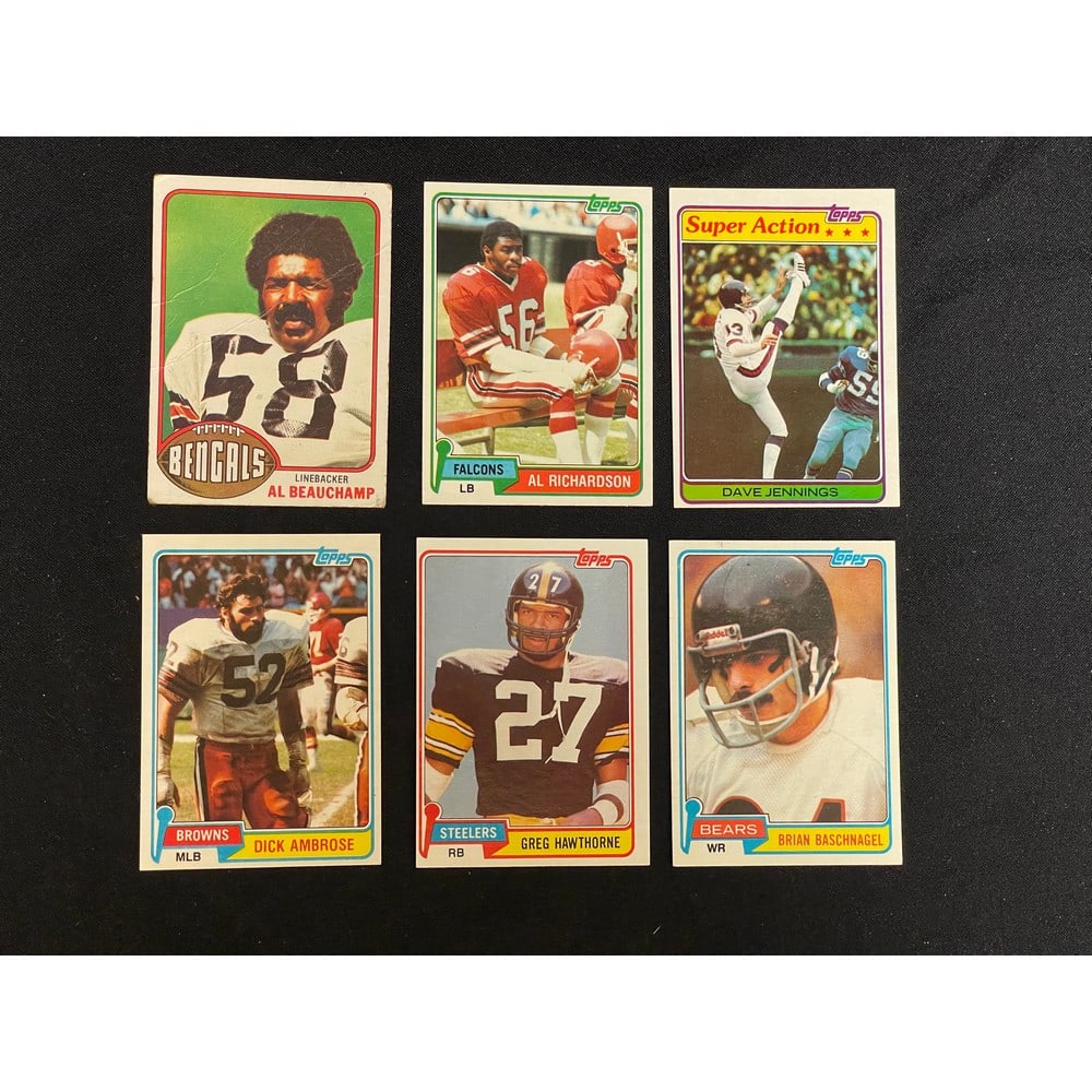(250) 1976-1981 Topps Football Cards: (250) 1976-1981 Topps Football Cards