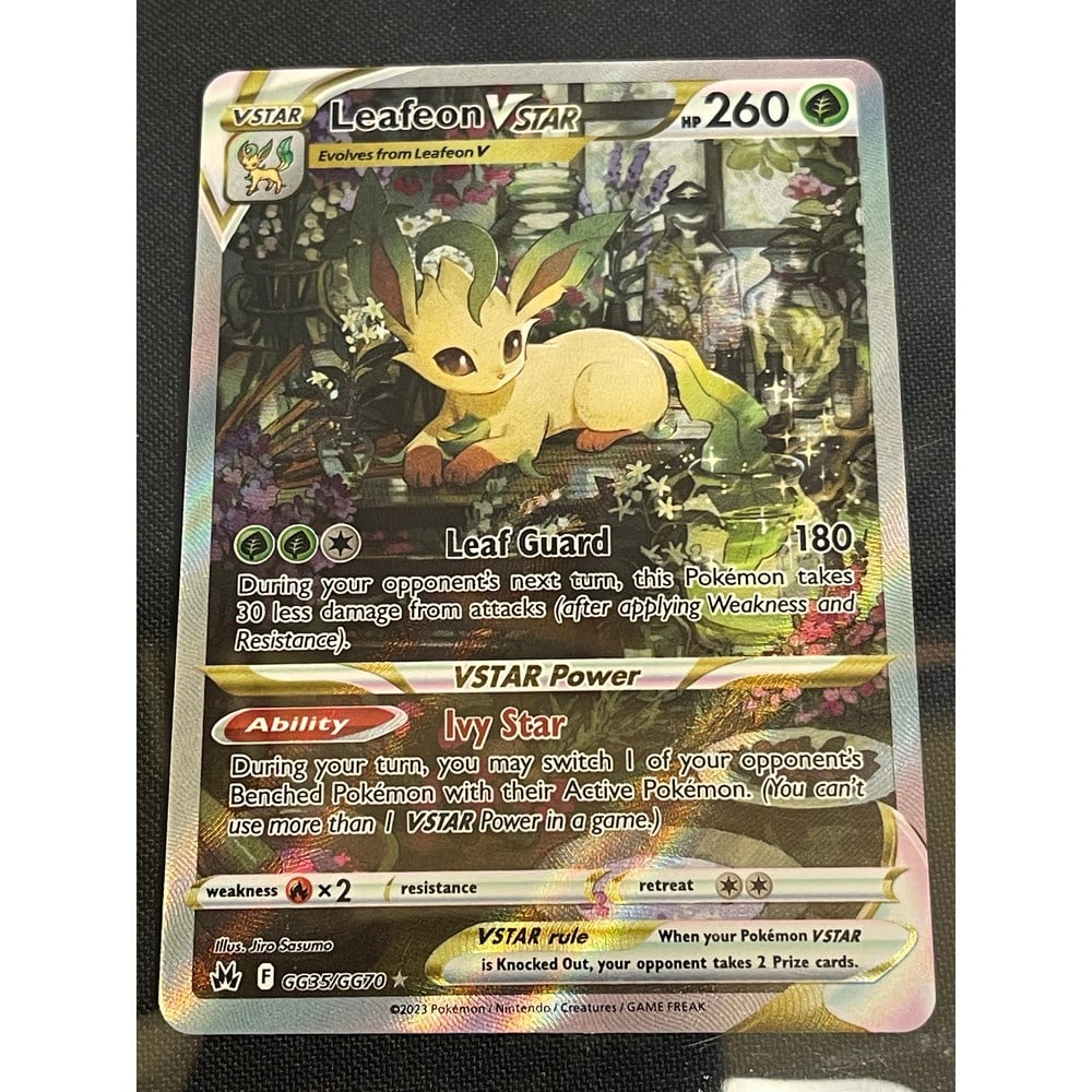 Pokemon Leafeon V Star Card Nice Shape (1 of 2)
