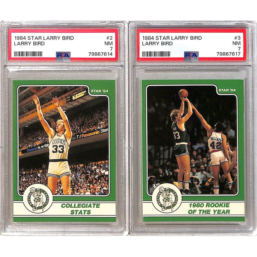 (2) Psa 7 1984 Star Larry Bird Cards (1 of 2)