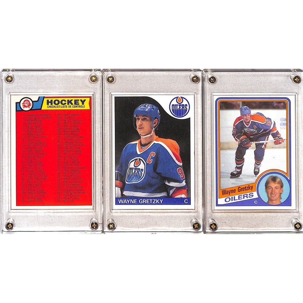 (3) 1980's Topps/opc Wayne Gretzky Cards (1 of 2)