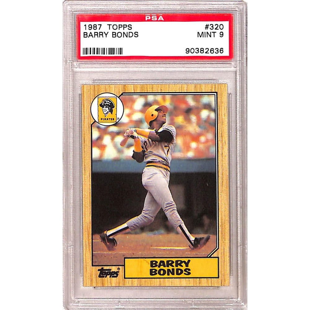 1987 Topps Barry Bonds Rookie Psa 9 (1 of 2)