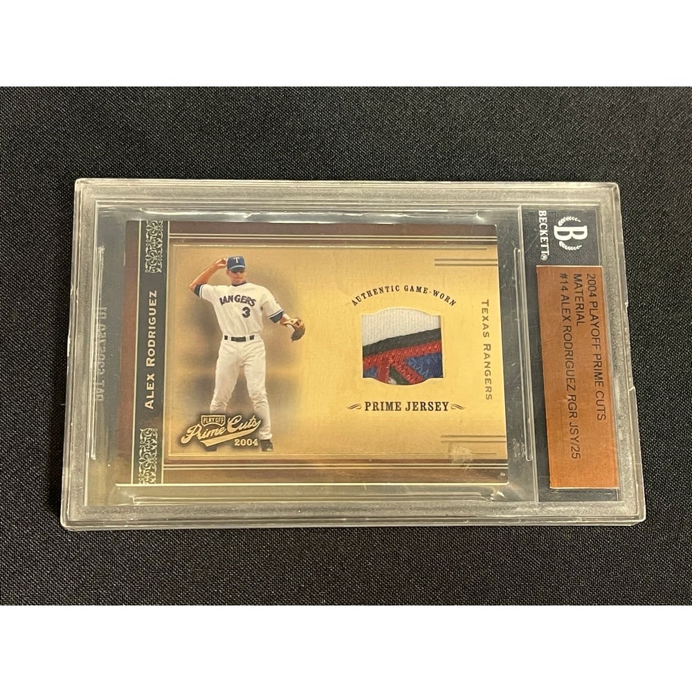 2004 Play Off Prime Cuts A Rod Game Worn (1 of 2)