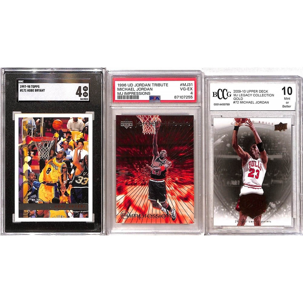 (3) Graded Michael Jordan Cards (1 of 2)