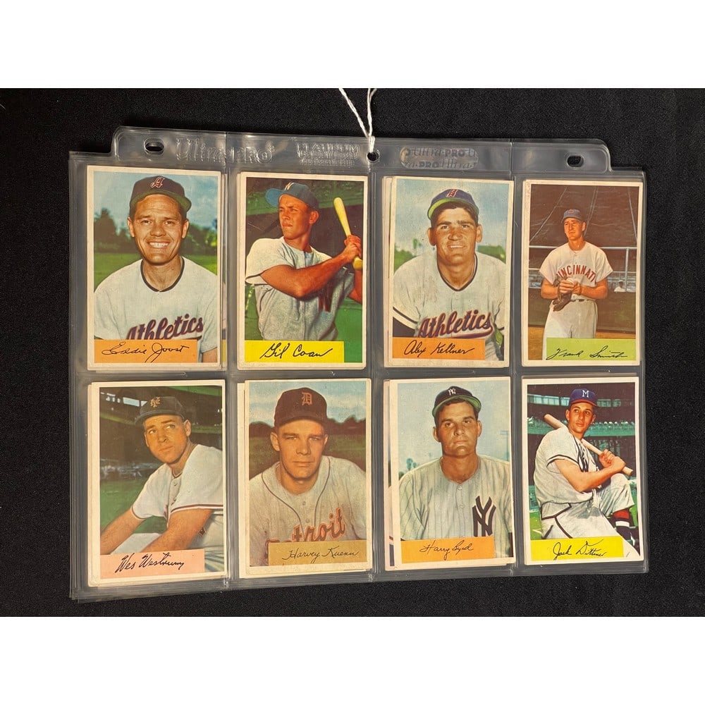 (32) Crease Free 1954 Bowman Baseball Cards (1 of 3)