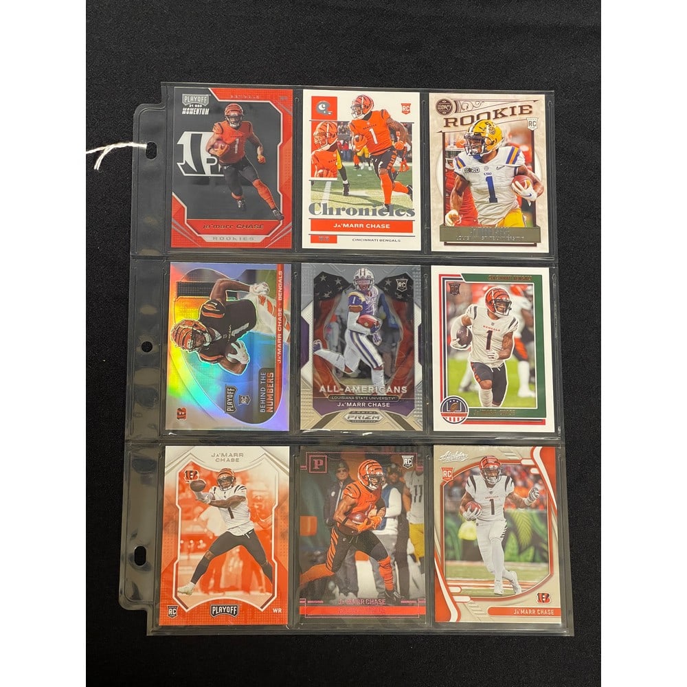 (9) Different Ja'marr Chase Rookies: (9) Different Ja'marr Chase Rookies