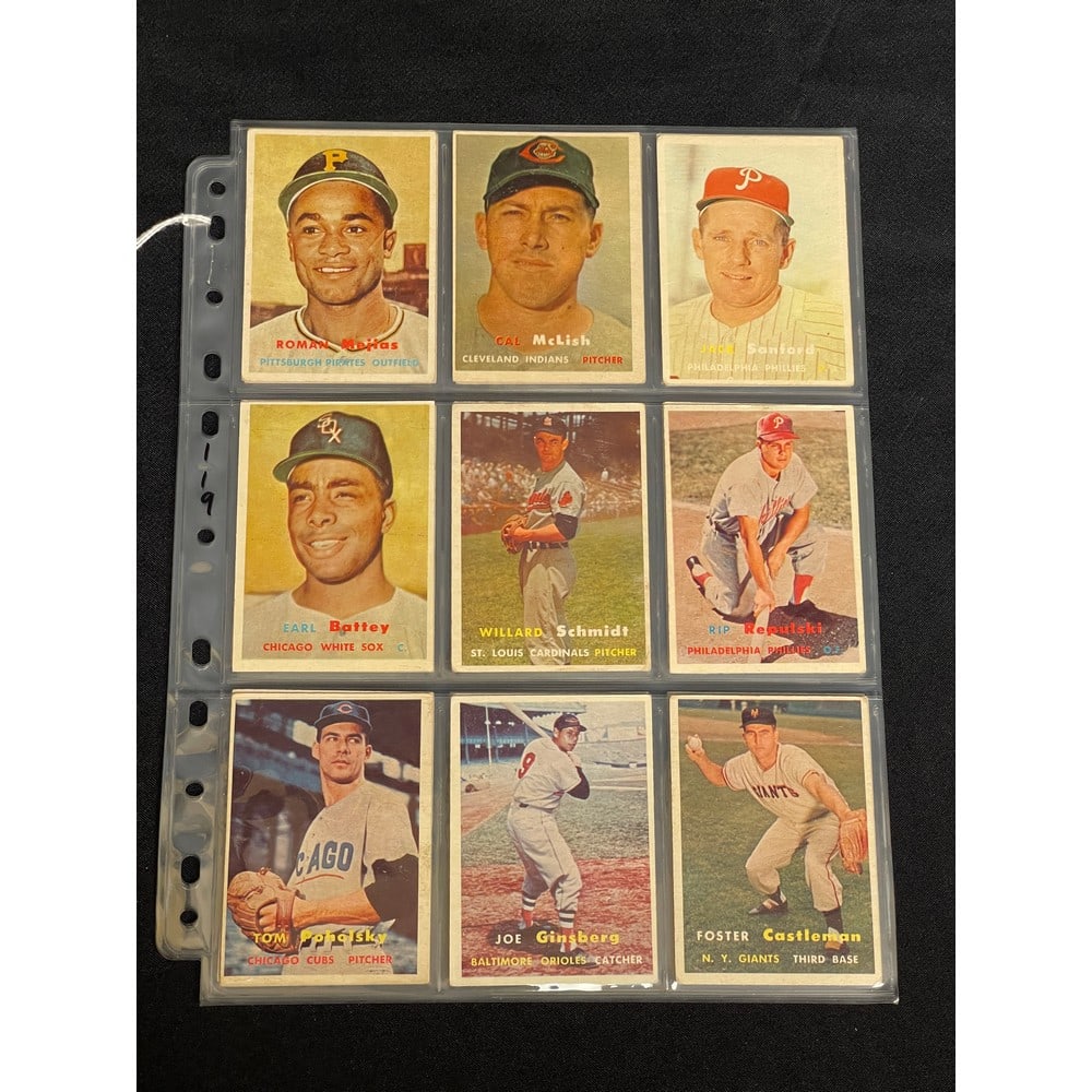 (36) 1957 Topps Baseball Cards (1 of 3)