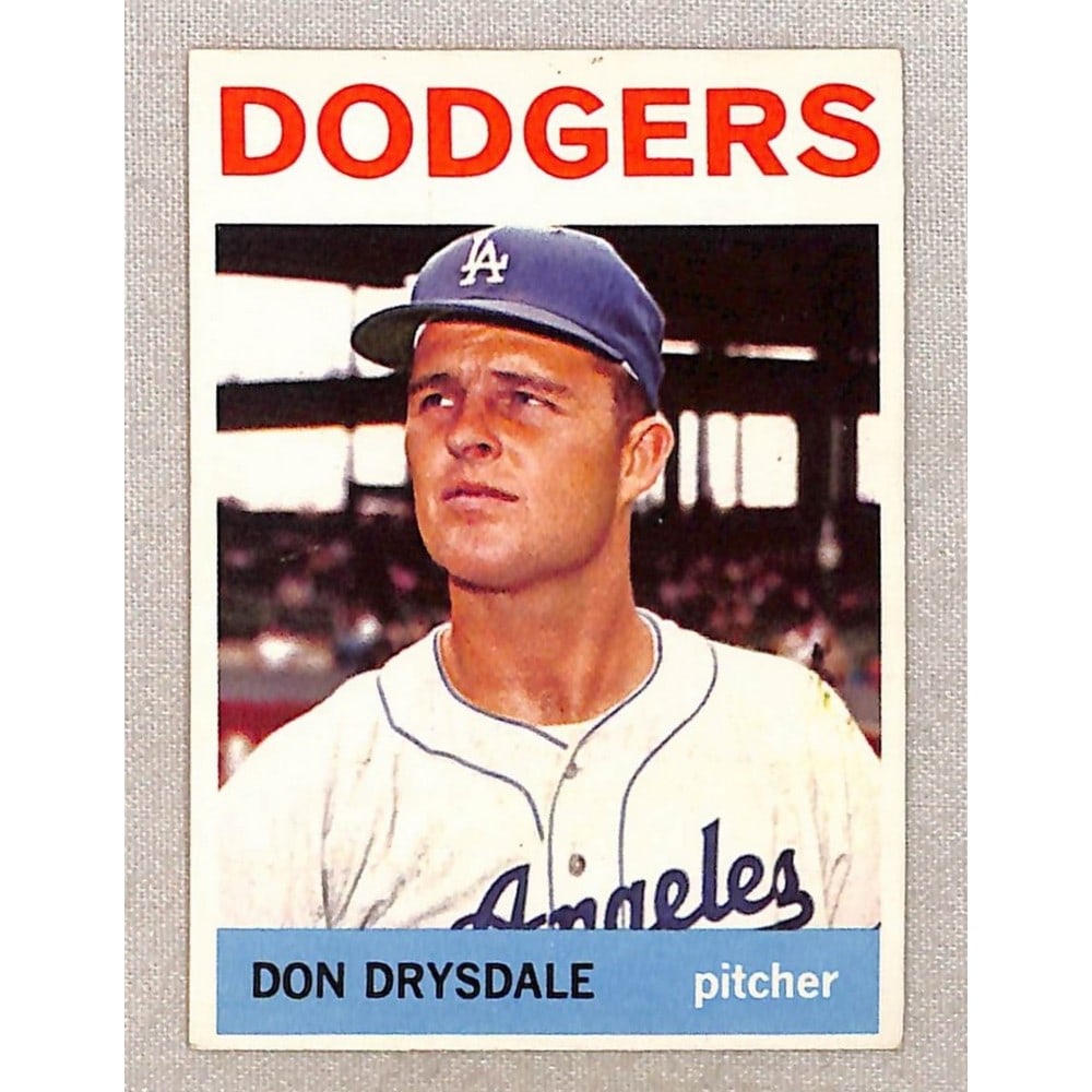 1964 Topps Crease Free Don Drysdale: 1964 Topps Crease Free Don Drysdale