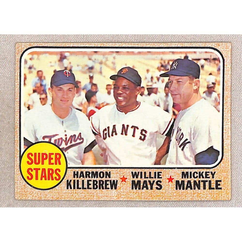 1968 Topps Crease Free Mays/mantle/killebrew (1 of 2)