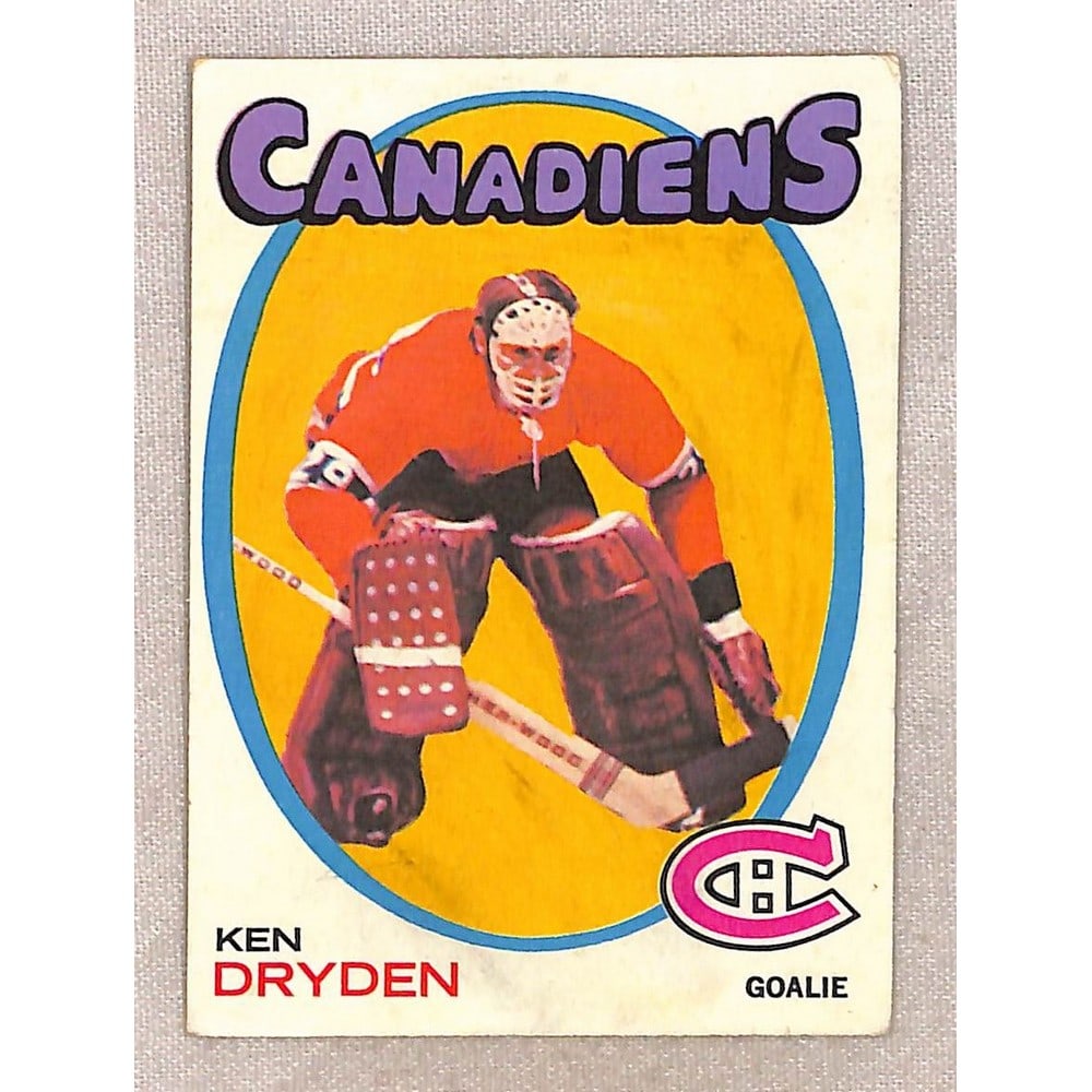1971-72 Topps Ken Dryden Rookie: 1971-72 Topps Ken Dryden Rookie