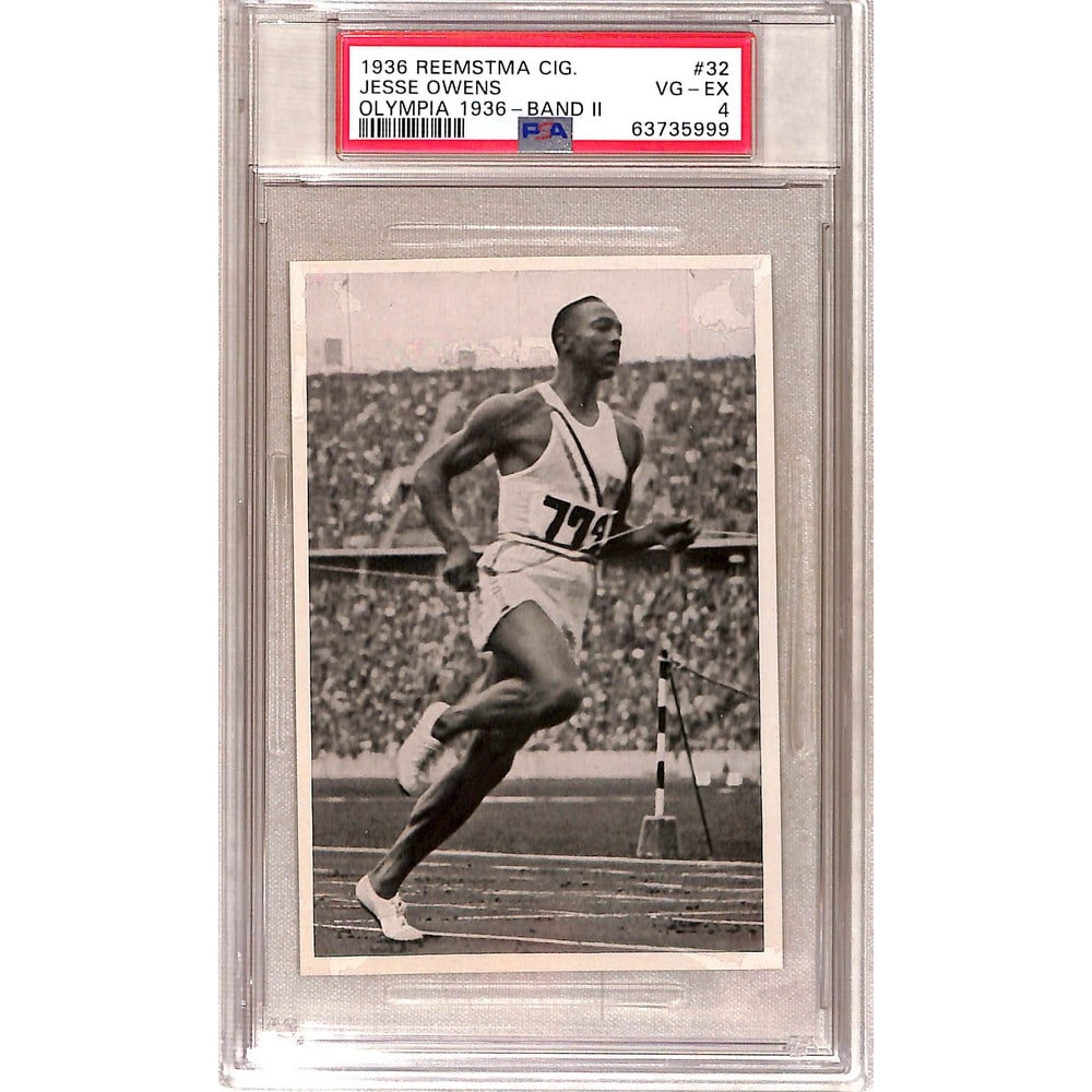 1936 Reemstma Cig. Jesse Owens Rookie Psa 4: 1936 Reemstma Cig. Jesse Owens Rookie Psa 4