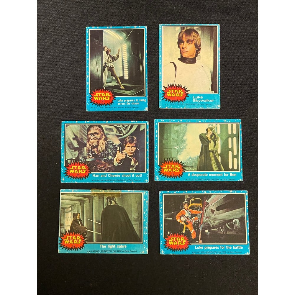 1977 Topps Star Wars Series 1 Blue Complete Set (1 of 3)
