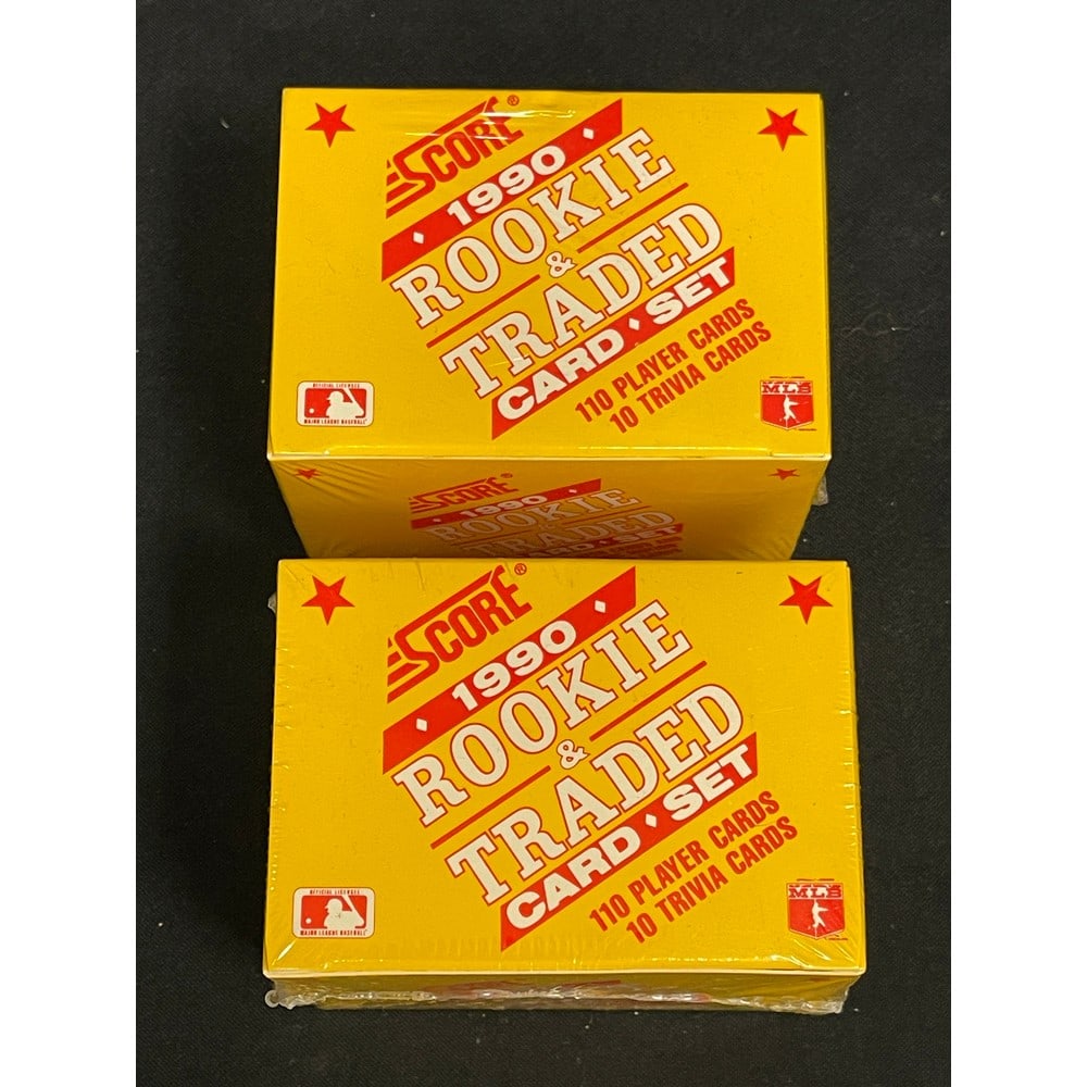 (2) 1990 Score Baseball Factory Sealed Traded Sets (1 of 1)