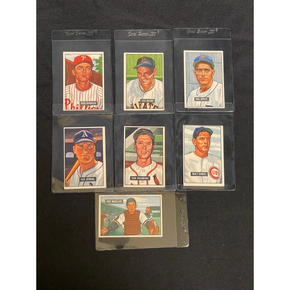 (7) 1951 Bowman Baseball Cards High Grade (1 of 2)