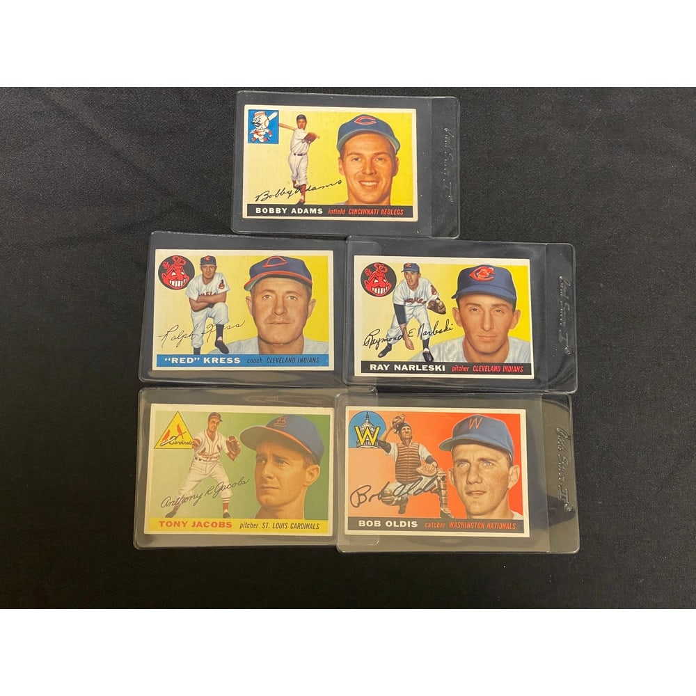 (5) 1955 Topps Baseball Cards High Grade (1 of 2)