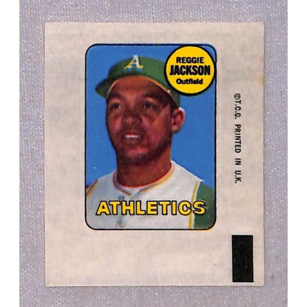 1969 Topps Decal Reggie Jackson Rc Mint (1 of 2)