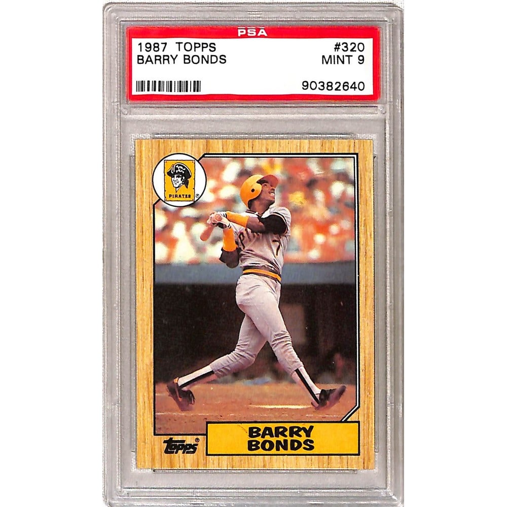 1987 Topps Barry Bonds Rookie Psa 9 (1 of 2)