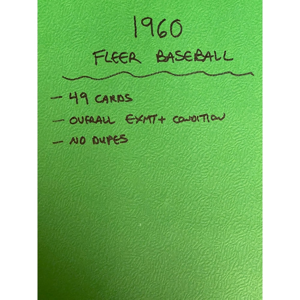 (49) 1960 Fleer Baseball Cards (1 of 4)