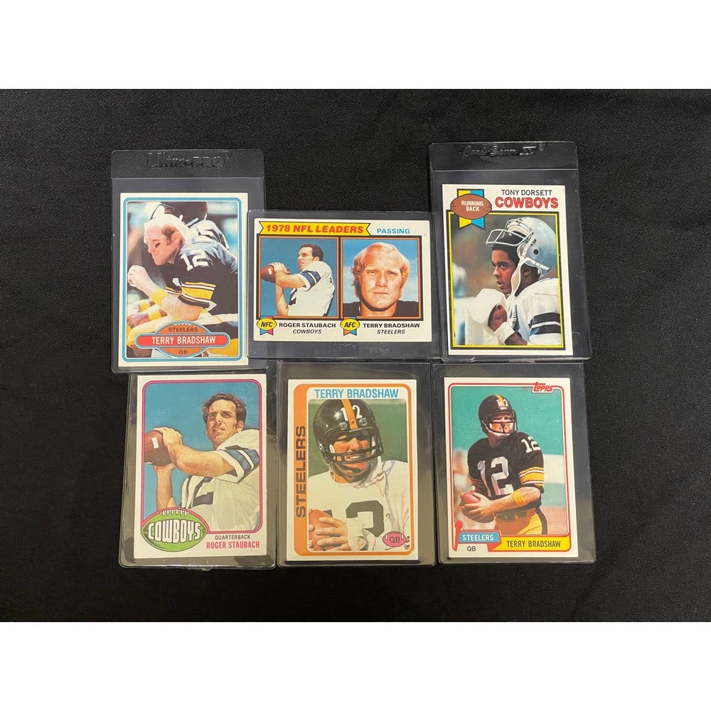 (6) 1976-1981 Topps Football Stars Mint: (6) 1976-1981 Topps Football Stars Mint