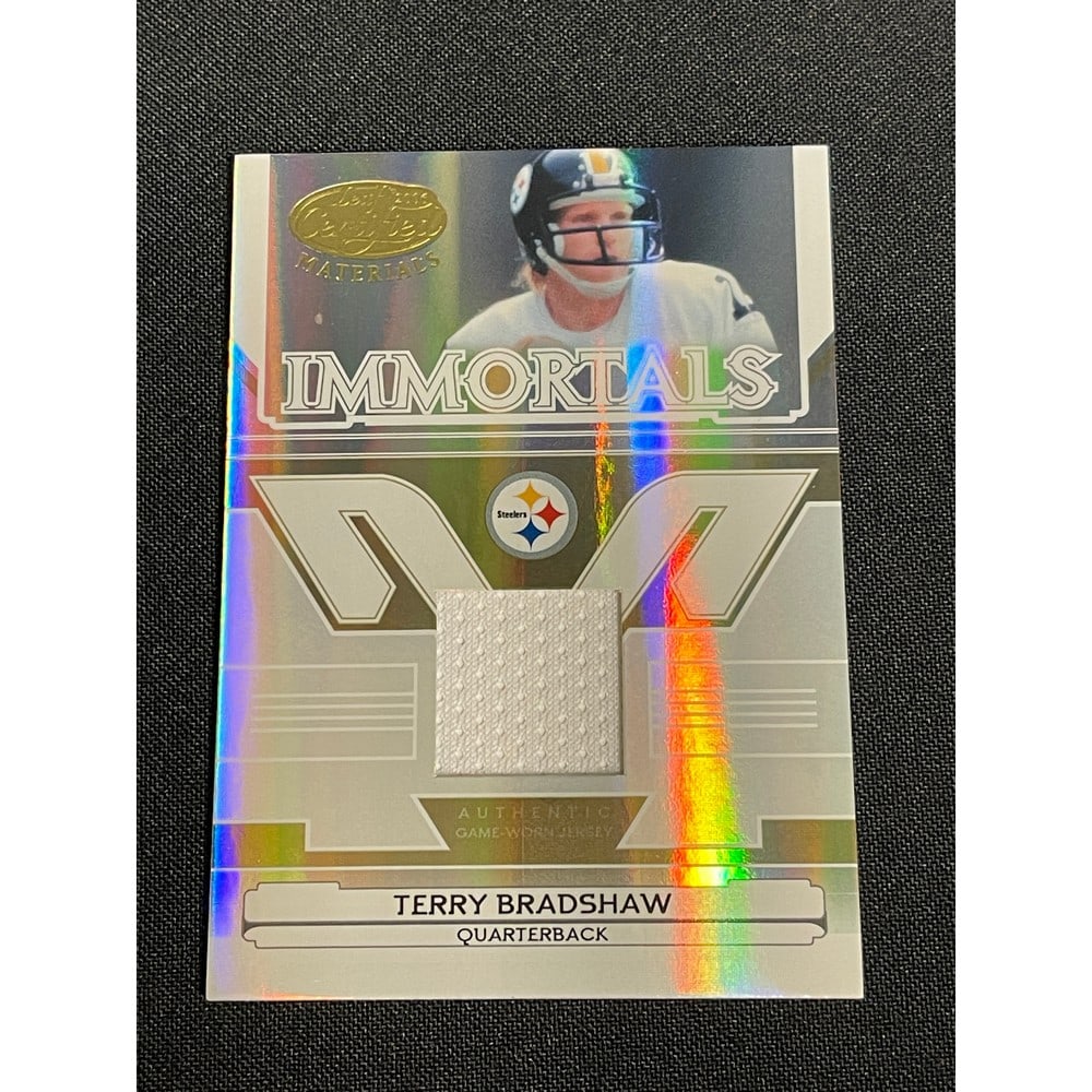 2006 Donruss Terry Bradshaw Game Worn 35/150: 2006 Donruss Terry Bradshaw Game Worn 35/150
