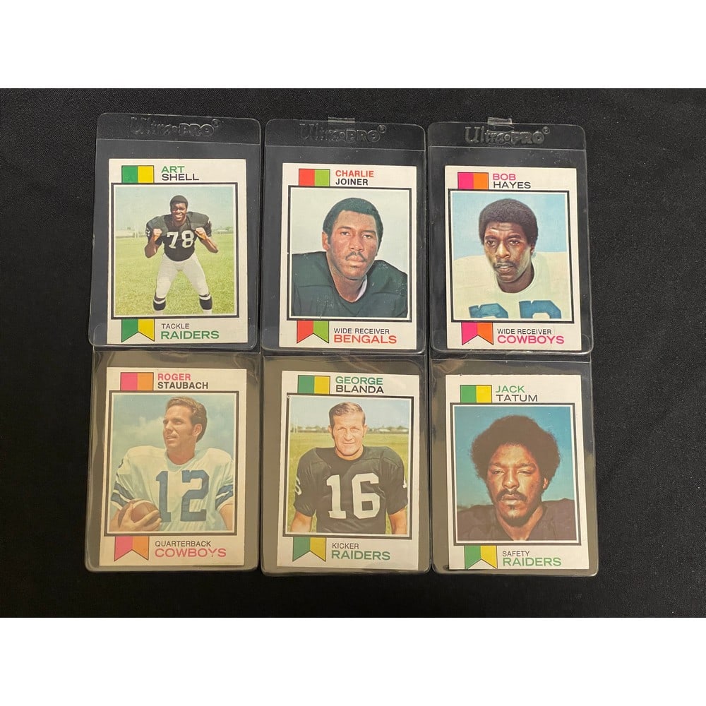 (6) 1973 Topps Football Stars/rookies Mint (1 of 2)
