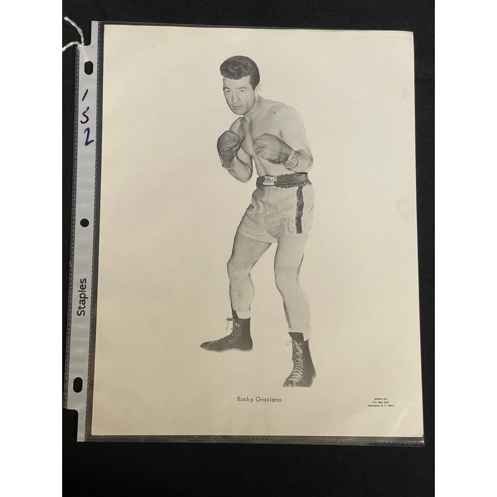 Vintage Sport Pix Rocky Graziano Premium 8x10: Vintage Sport Pix Rocky Graziano Premium 8x10