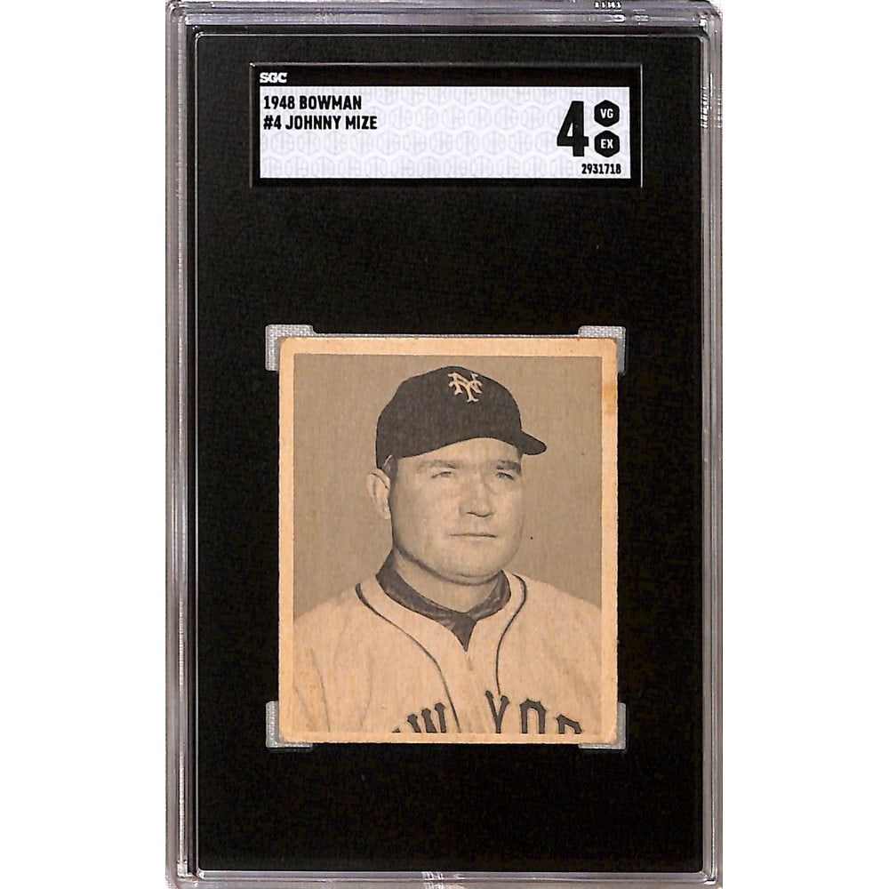 1948 Bowman Johnny Mize Sgc 4 (1 of 2)