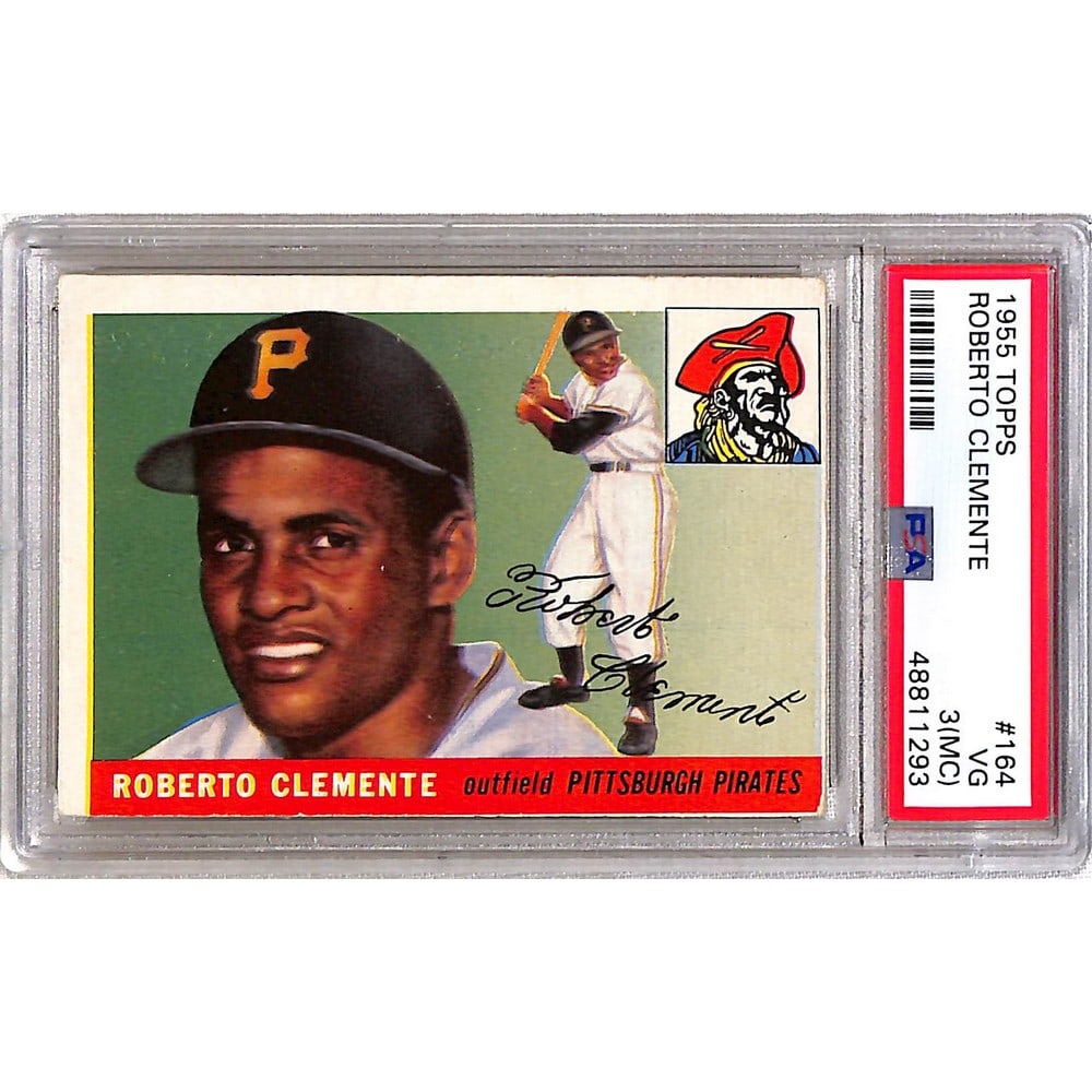 1955 Topps Roberto Clemente Rookie Psa 3 Mc (1 of 2)