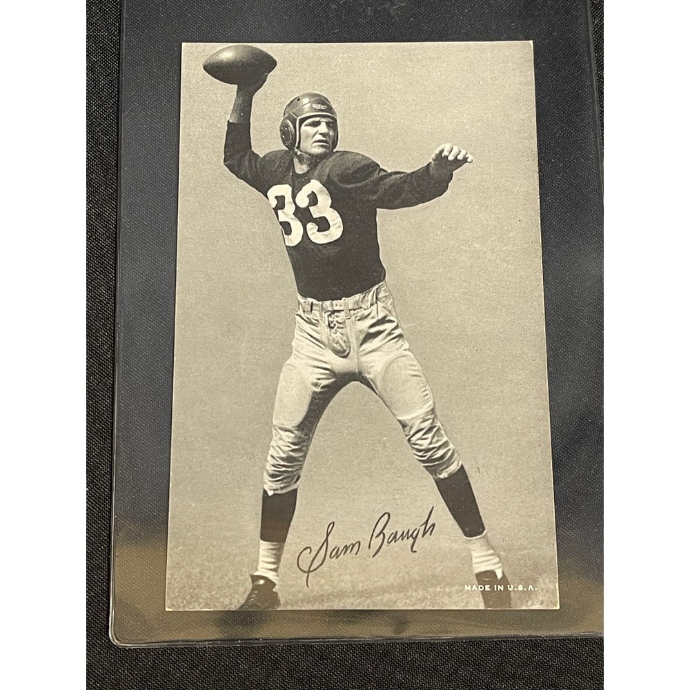 1950 Exhibit Football Card Sammy Baugh (1 of 2)