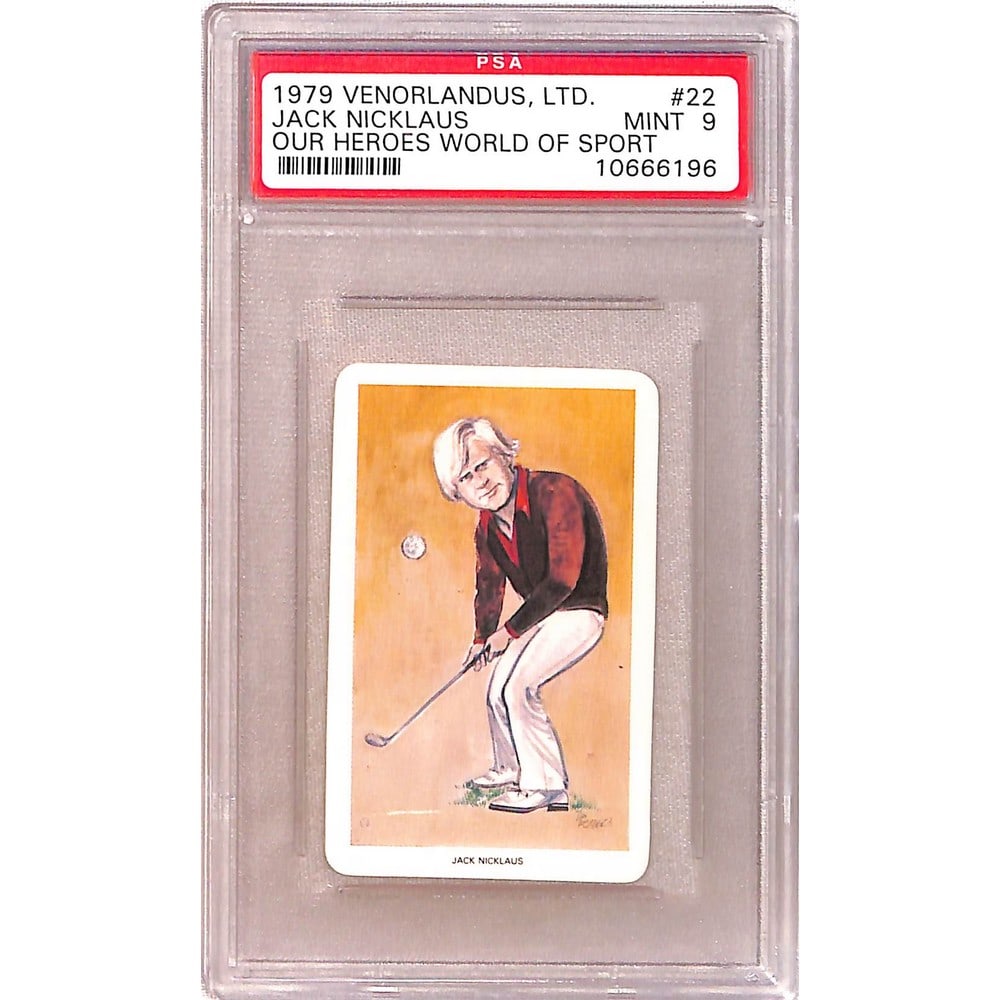 1979 Venorlandus Jack Nicklaus Rc Psa 9: 1979 Venorlandus Jack Nicklaus Rc Psa 9