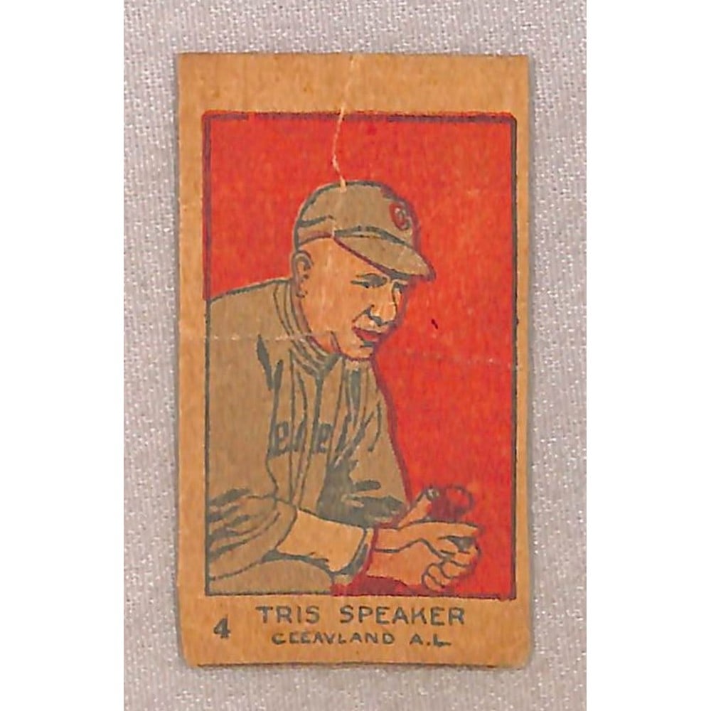 1926 W512 Tris Speaker Strip Card: 1926 W512 Tris Speaker Strip Card
