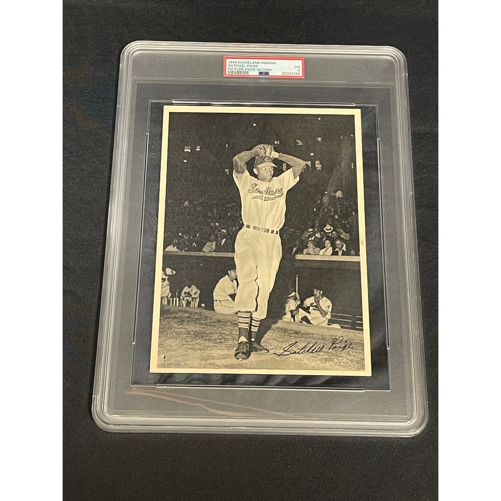 1949 Cleveland Indian Picture Pack Satchel Paige: Psa 3