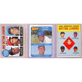 (3) Topps Leader Cards 1963-1968