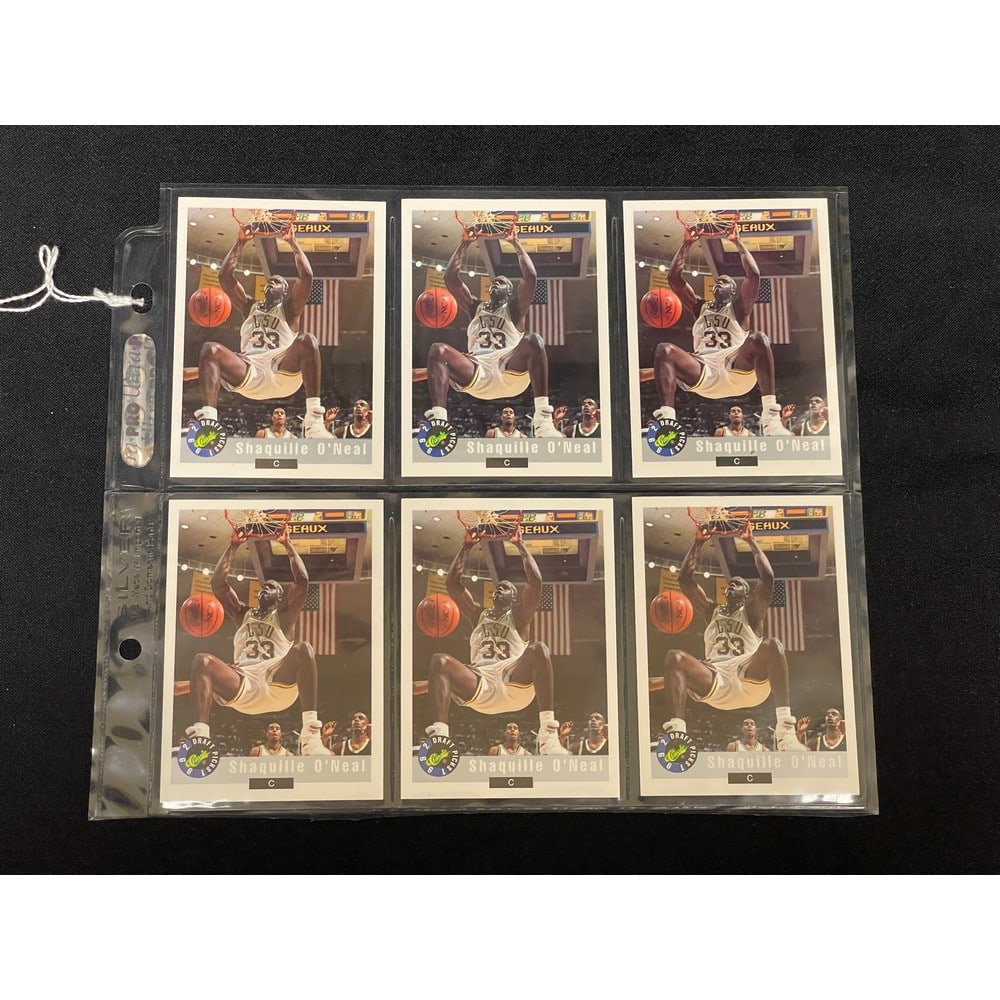 (6) 1992 Classic High Grade Shaquille O'neal Rc (1 of 2)