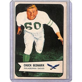 1954 Bowman Chuck Bednarik Hof