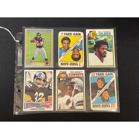 (6) Vintage Football Cards Brees/campbell Rc