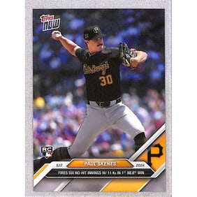2024 Topps Now Paul Skenes Rookie
