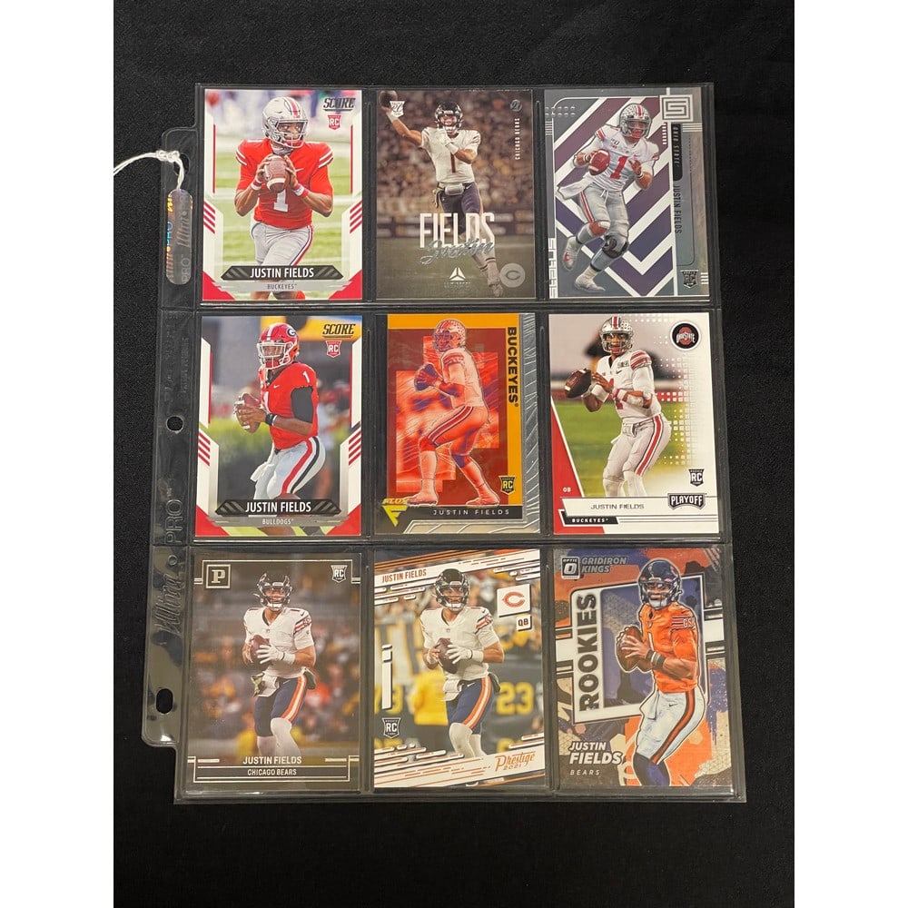 (9) High Grade Justin Fields Rookie Cards (1 of 2)