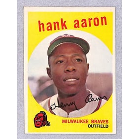 1959 Topps #380 Hank Aaron