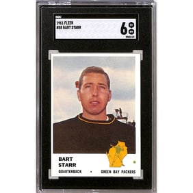 1961 Fleer Bart Starr Sgc 6