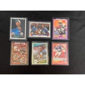 (6) Vintage Football Rookie Cards