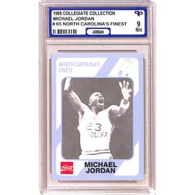 1989 Collegiate Collection Michael Jordan Graded 9