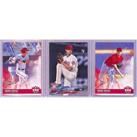 (3) 2018 Shohei Ohtani Rookie Cards