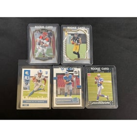 (5) Modern Football Rookie Cards