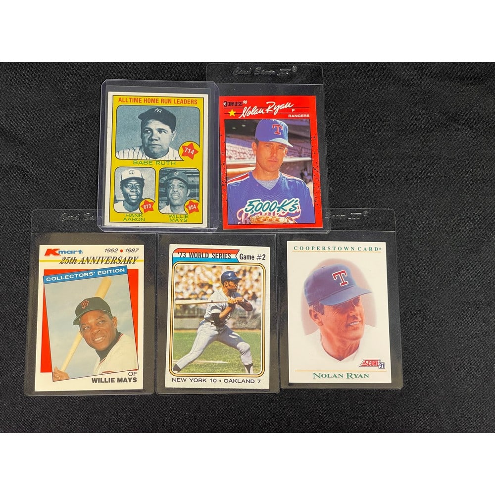 (5) Vintage Hof Baseball Cards (1 of 2)
