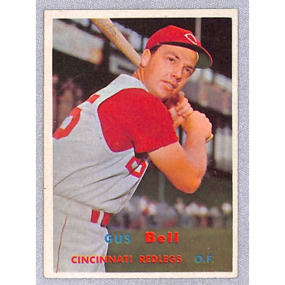 1957 Topps #180 Gus Bell: 1957 Topps #180 Gus Bell