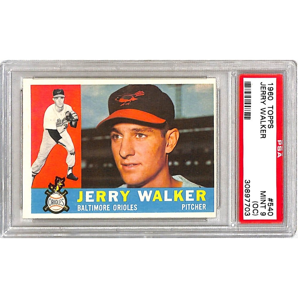 1960 Topps Jerry Walker Psa 9 Oc (1 of 2)